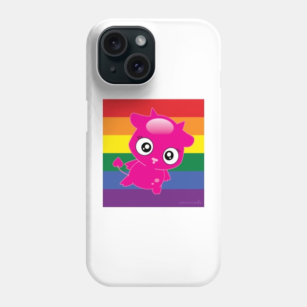 KAWAII - IAMUSHI - BOOBOO - ONE LOVE Phone Case by KOOKOO ART