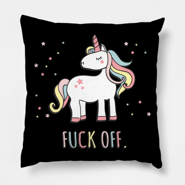Fuck Off Unicorn Pillow by Flippin' Sweet Gear