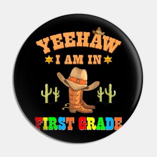 Kids Back To School Boys First Grade Pin