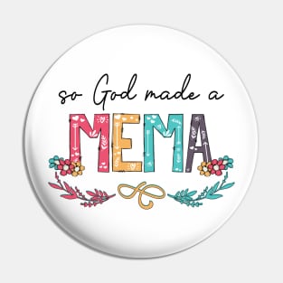 So God Made A Mema Happy Mother's Day Pin