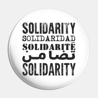 Solidarity, Solidaridad, Solidarite, International Day of Solidarity with Palestine November 29, 2023 Pin