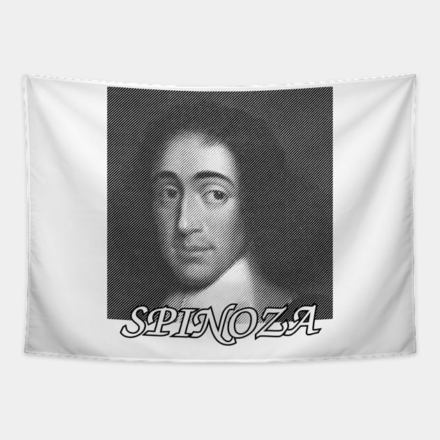 Baruch Spinoza Portrait Tapestry by Braznyc