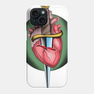 Heart & dagger Phone Case