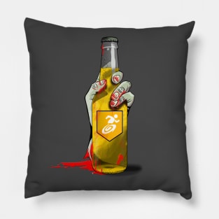 Zombie Hand Stamin-Up on Charcoal Pillow