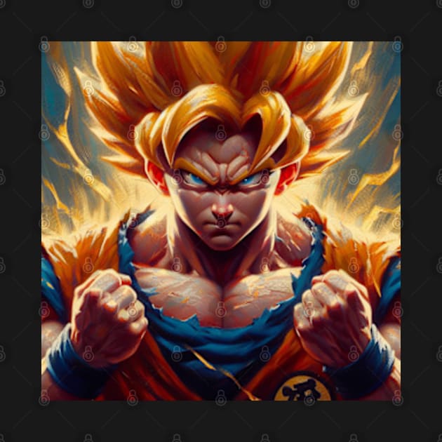 Saiyan Power Up ! by q10mark