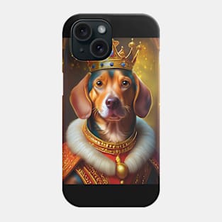 Sausage Dog Pet Portrait Art Phone Case