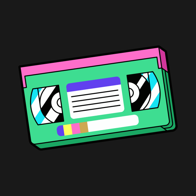 Colorful Retro VHS Tape by SLAG_Creative