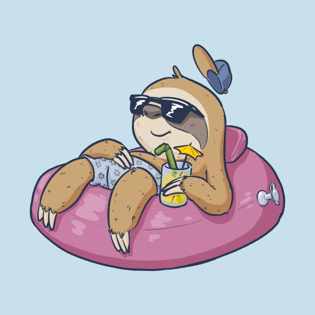 Weekend Sloth (light) by MBGraphiX