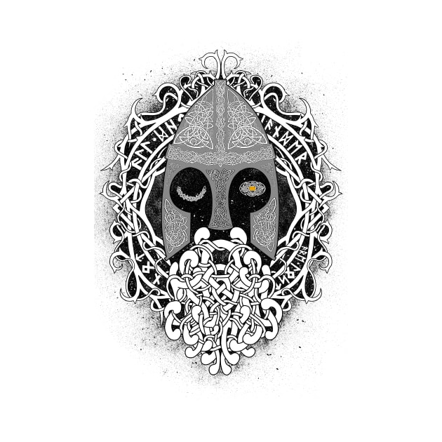 Odin All-Father, Knotwork Design by Art of Arklin