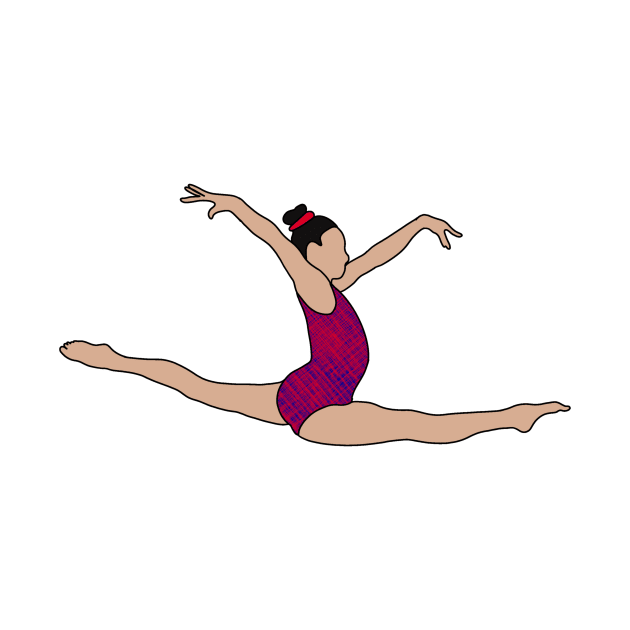 Leanne Wong Gymnastics Drawing by GrellenDraws