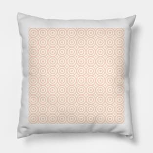 Pink Blush Circle Pattern Pillow