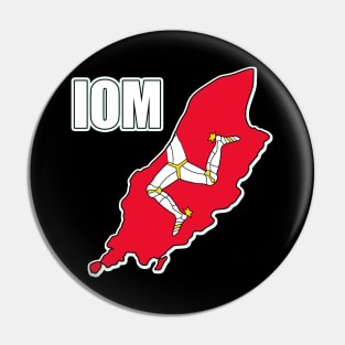 Isle of Man Manx Flag 3 Legs Pin