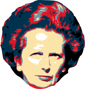 Margaret Thatcher Pop Art Magnet