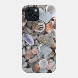 Sea-shells. pattern, shell, beach. sea. summer, sea-life. sand. Phone Case