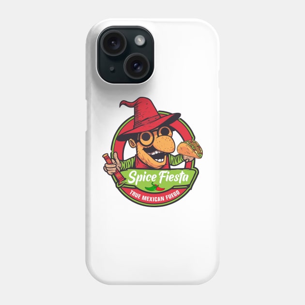 Mexican Food | Tacos | Chilly | Spicey Food | Comida Mexicana | Autentica cocina mexicana Phone Case by 6StringD