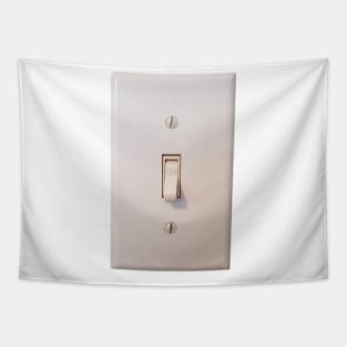 Photograph of Light Switch Turned Off Tapestry