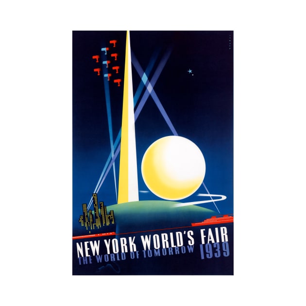 Vintage Travel Poster USA New York Worlds Fair by vintagetreasure