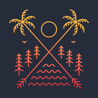 Tropical Summer Beach Vacation 3 T-Shirt