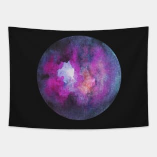 Galaxy Purple Moon Tapestry