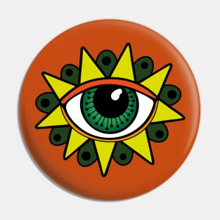 Eye Flower Pin