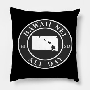 Roots Hawaii and South Dakota by Hawaii Nei All Day Pillow