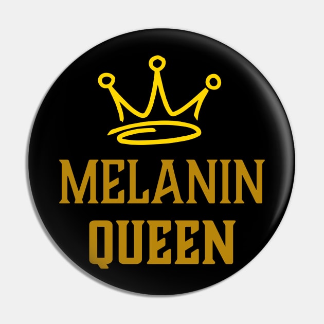 Melanin Queen, Black Woman, African American, Black History Pin by UrbanLifeApparel