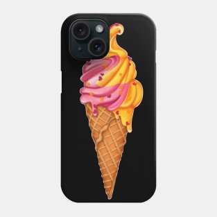 Banana-strawberry ice cream Phone Case