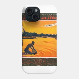 Vintage Travel - Air Afrique Phone Case