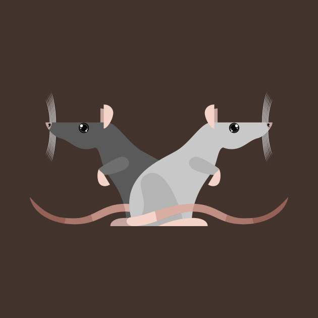 Two rats 01 by krzykostrowski