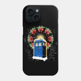 A WARM AND CONFORTABLE TARDIS I N THE SNOWSTORM Phone Case