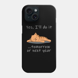 Lazy cat Phone Case