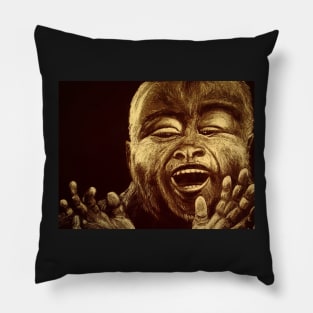 Joyful Sasquatch Child Pillow