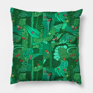 Tropical Forest Green Pillow