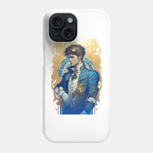 Steampunk Golden Man - A fusion of old and new technology Phone Case