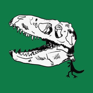 T-Rex Skull Doodle T-Shirt