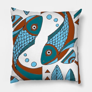 fish motif Pillow