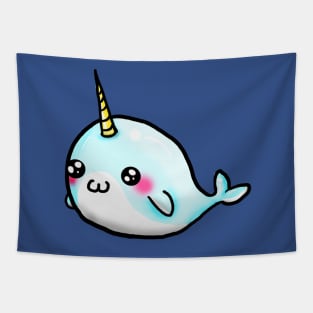 baby cute narwhal Tapestry