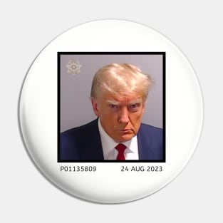 Real Donald Trump Mug Shot August 23 Full Size Red Pin