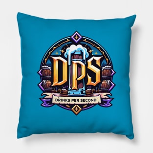 Drinks Per Second - DPS Logo Pillow