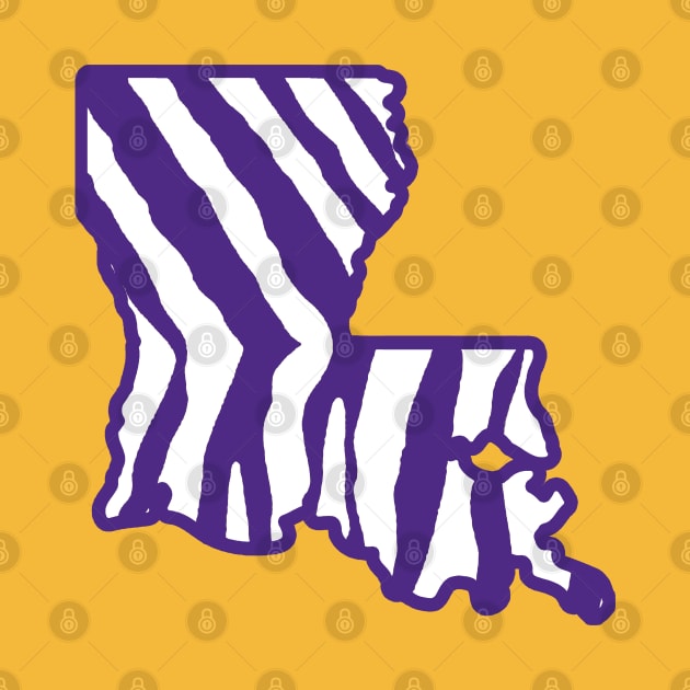 Louisiana Stripes - Gold by KFig21