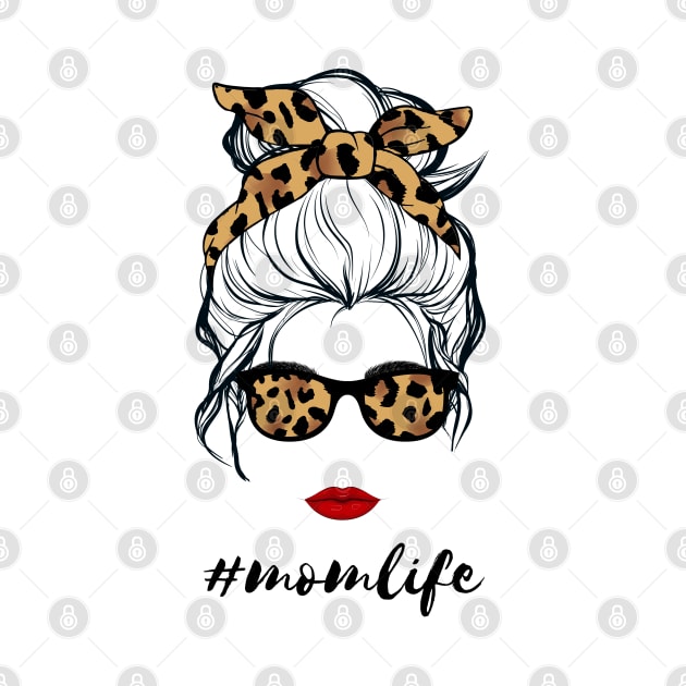 Mom Life Messy Bun Sunglasses #momlife Gift for Mothers Day by springins