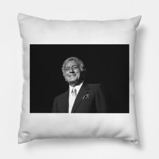 Tony Bennett BW Photograph Pillow