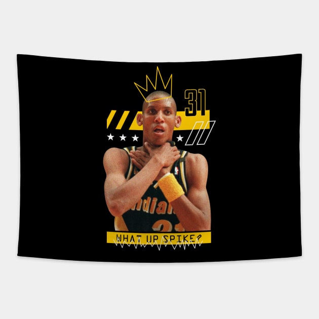 Reggie Miller Choke Basketball T-Shirt Tapestry by HipHopTees