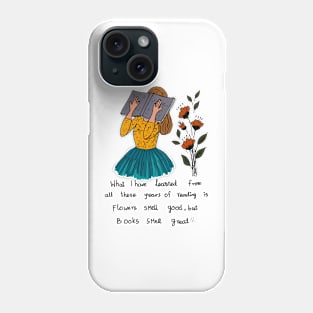 BOOKS SMELL GREAT RETRO ART Phone Case