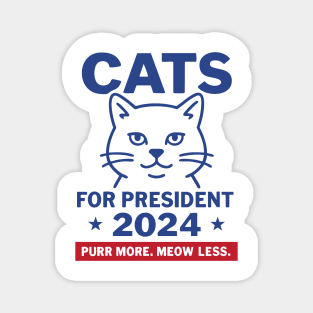 Cats for President 2024 Magnet