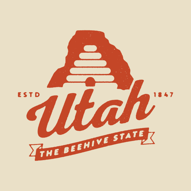 Utah The Beehive State by Curiositees Co.