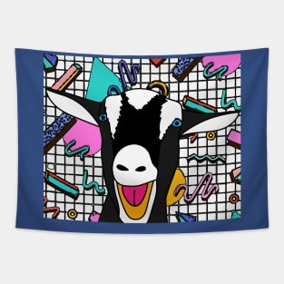 Colorful Patrols Funny Goats Tapestry