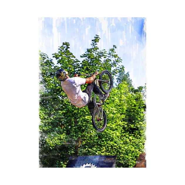 BMX Vertical Fly Extreme. For BMX lovers. by ColortrixArt