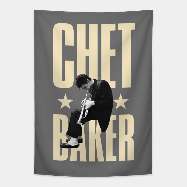 Chet Baker Tapestry by PLAYDIGITAL2020