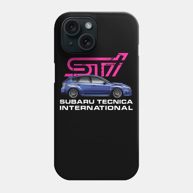 WRX STi Phone Case by BoxcutDC